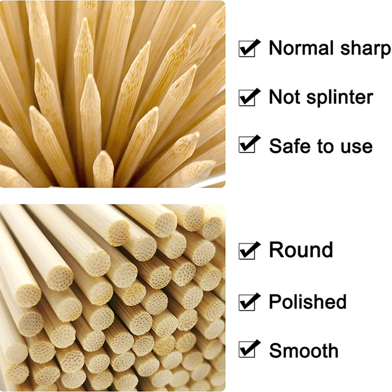 100Pcs 12-Inch Bamboo Skewers  - огляд і ціна Corn Dog Stick